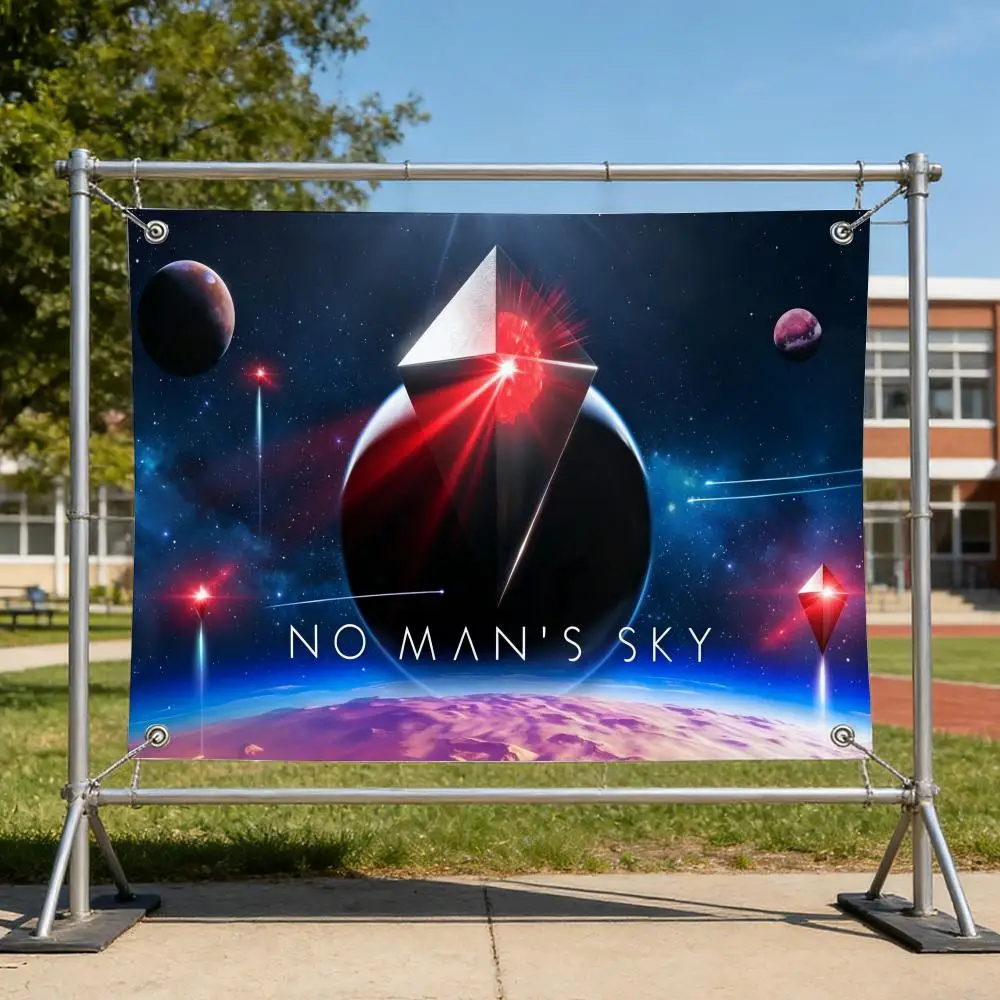 Game SciFi N-No Man's Sky Adventure Flags Specialized for indoor and outdoor home decorations, outdoor camping, and bar parties