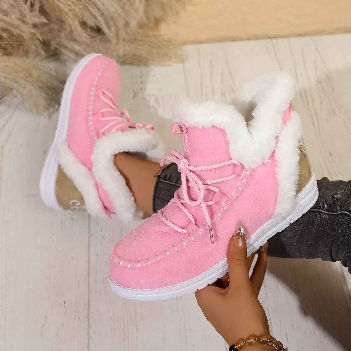 

2025 женские зимние ботинки, трендовая зимняя удобная теплая зимняя легкая обувь, женские ботильоны, повседневные зимние zapatos de mujer