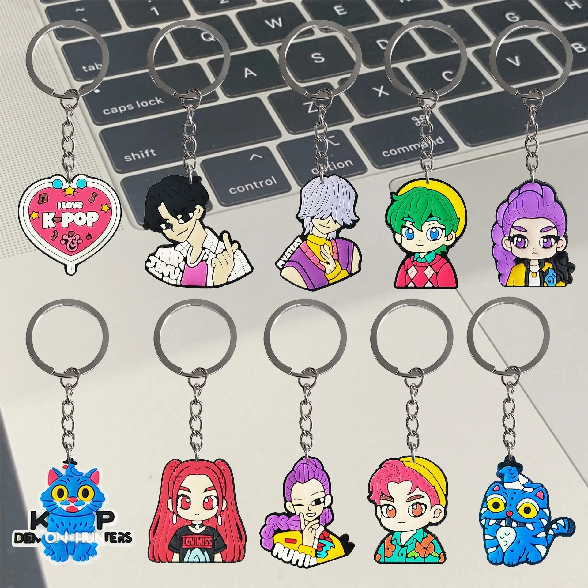 Trendy Anime Girl PVC Soft Keychains Fashionable Backpack Charms As Fine Tiny Gifts for Teens and Shop Stock.