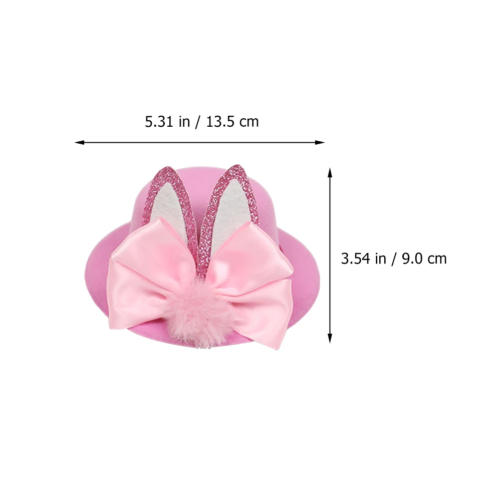 

4 шт., шапки с кроличьими ушками, тканевые креативные зажимы, аксессуары для пасхальной вечеринки, заколки для волос, яркий цвет, прочный уход за волосами, инструменты для укладки