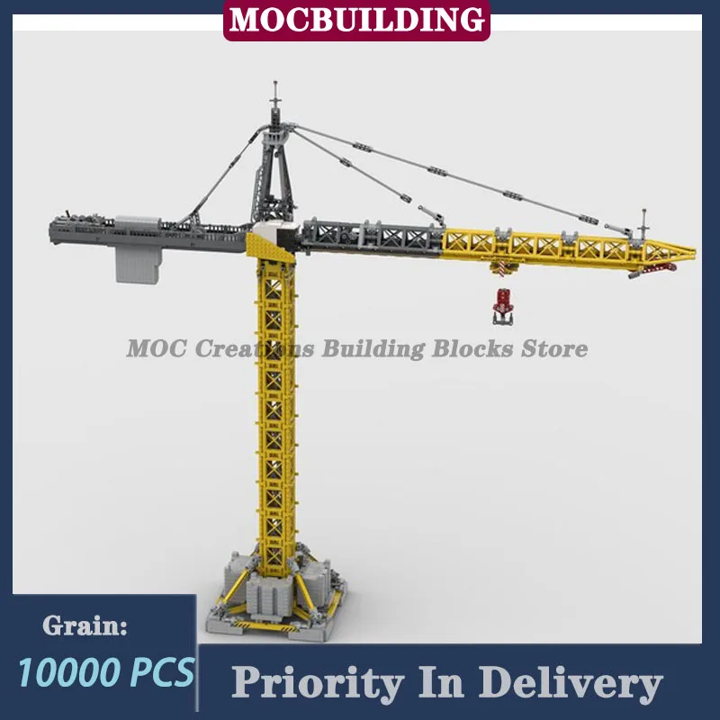 MOC City Tower Crane FULL Pack Model Building Blocks Assembly Architecture Mobile Base Collection Toys Gifts