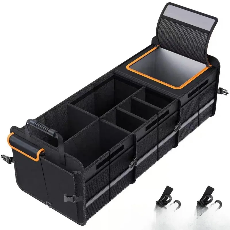 Car Trunk Storage Box Durable Large Capacity Tail Organizer Multifunctional Car Accessories Space Saving Practical Storage Tool