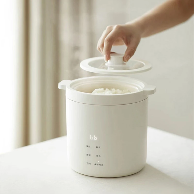 

1.2L Electric Rice Cooker Ceramic Glaze Liner Mini Electric Cooker Fast Cooking Multifunctional Kitchen Appliances 220V