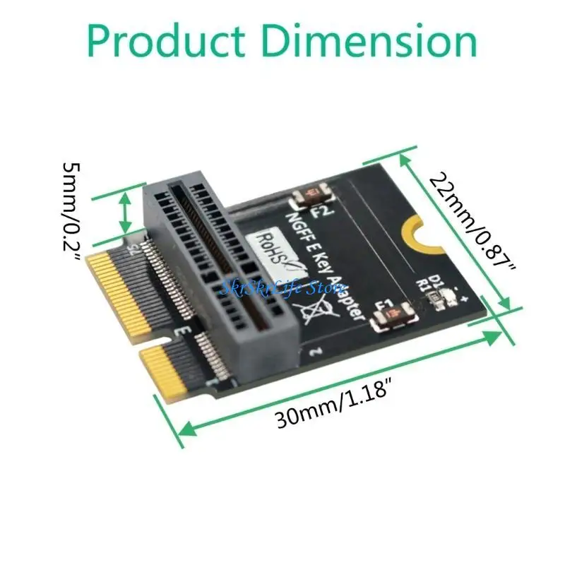 E65E جديد 2230 نوع NGFF M.2 مفتاح-E إلى مفتاح-E محول محول لوحة الناهض دعم #6