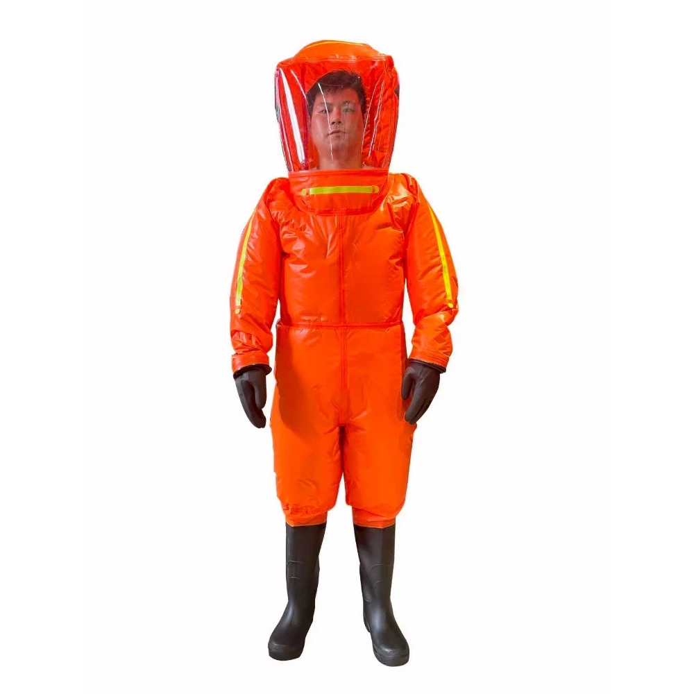 Iboate PVC-Coated Fabric With Matching PVC Large-view Window and Watertight Zipper for Airtight Chemical-resistant Suits