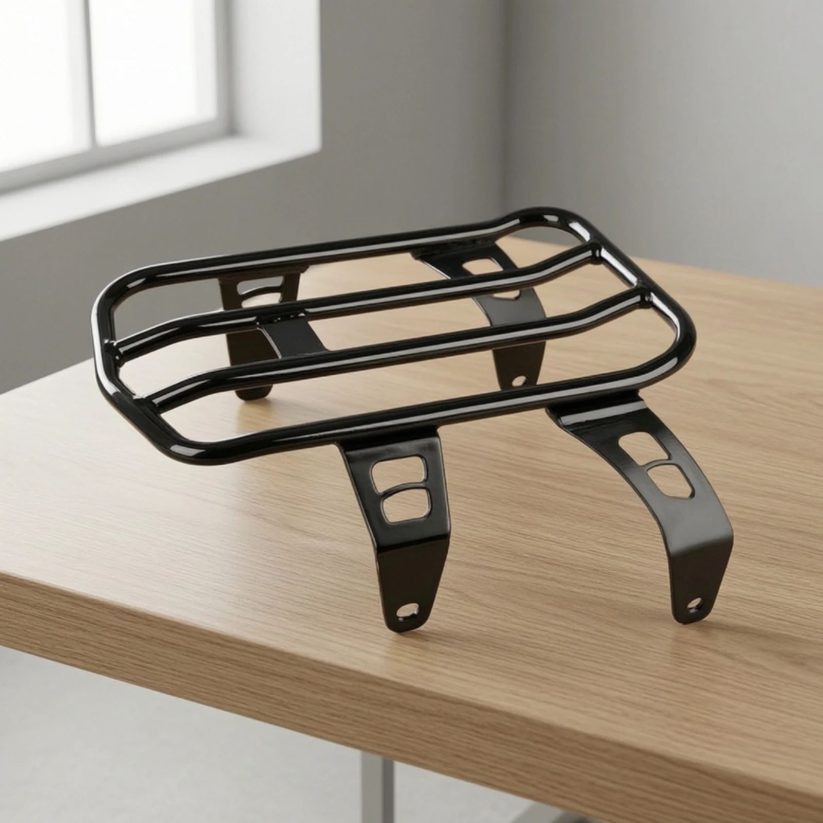 Motorcycle Rear Luggage Rack Compact Motorcycle Luggage Rack Carrier Long-Lasting Strong for Motorcyclists, Touring, Commuting