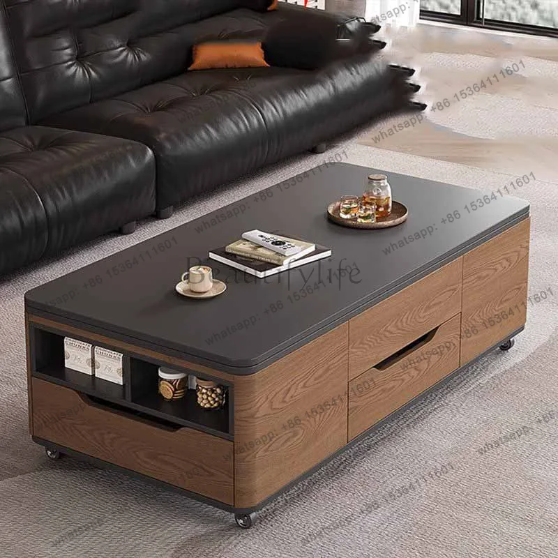PG Portable Luxury Coffee Tables Classy European Narrow Designer Coffee Tables Apartments Storage Stolik Kawowy Furniture Home