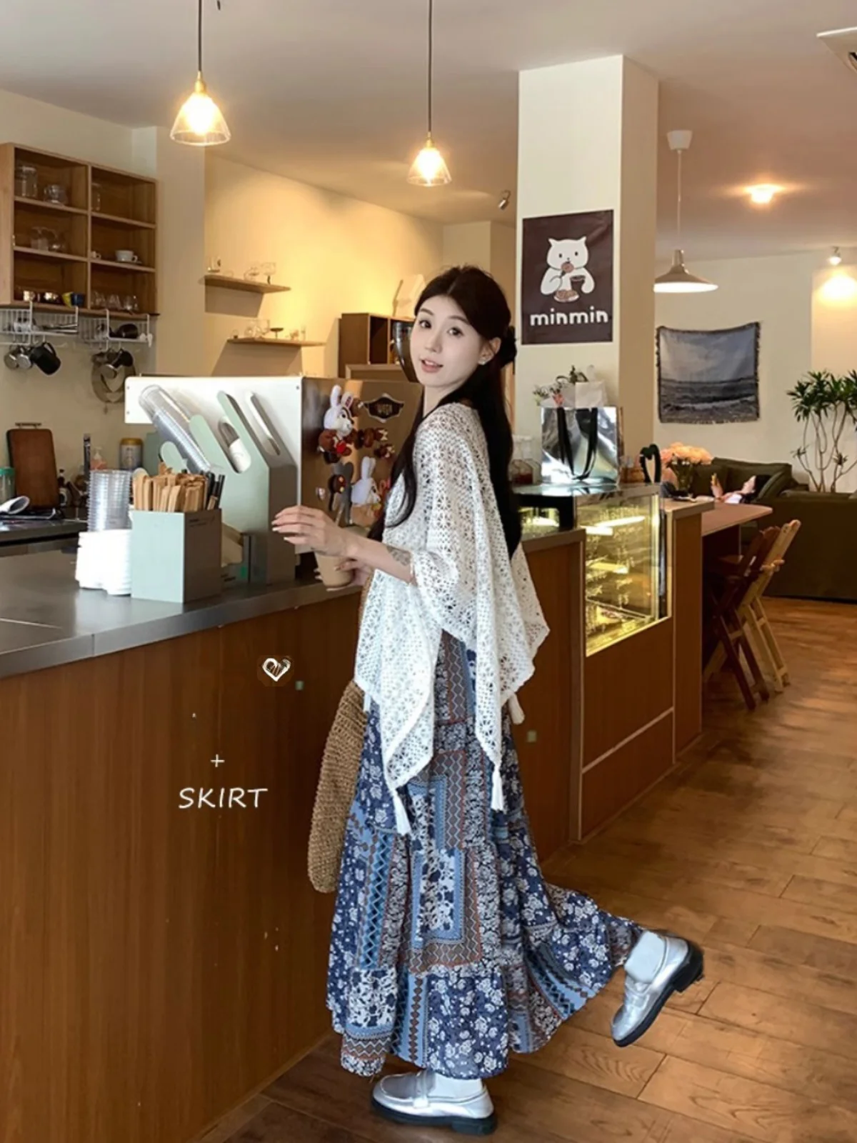 

Женский комплект из двух предметов с цветочным принтом, модное осеннее новое поступление, шил с кисточками, джет и ter Dr Ensemble