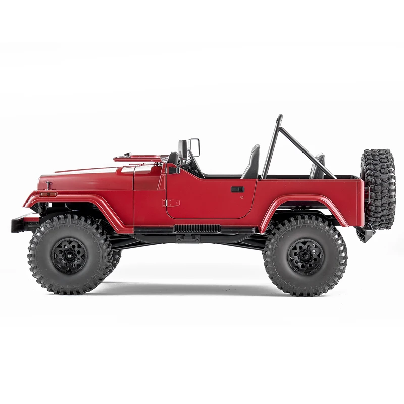 FMS ROCHOBBY Rc Car 1/10 Mashigan Rc Rock Crawler Rs Red Hardshell Door 4wd Waterproof Crawler  Off-road Climbing Model Boy Toys