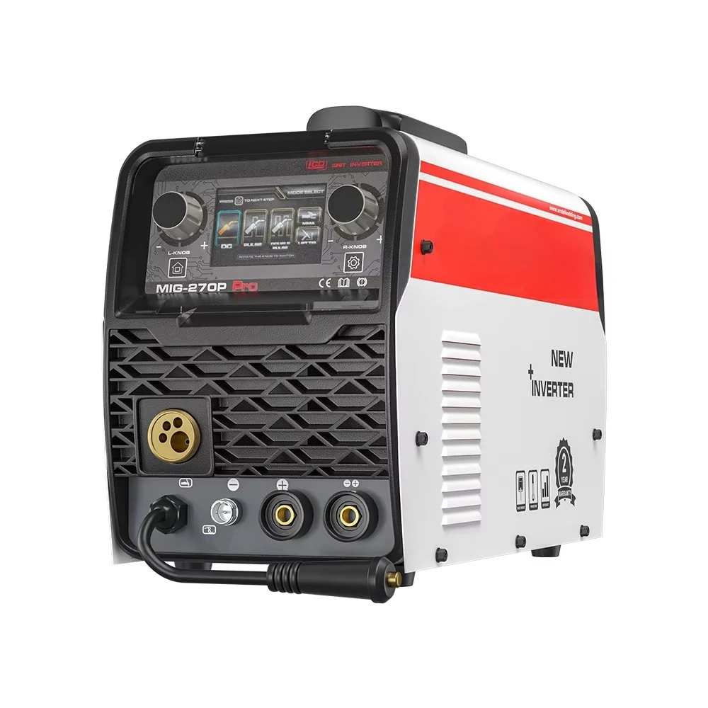 

220V LCD screen double pulse MIG lifting TIG MMA spool semi-automatic aluminum MIG welding machine