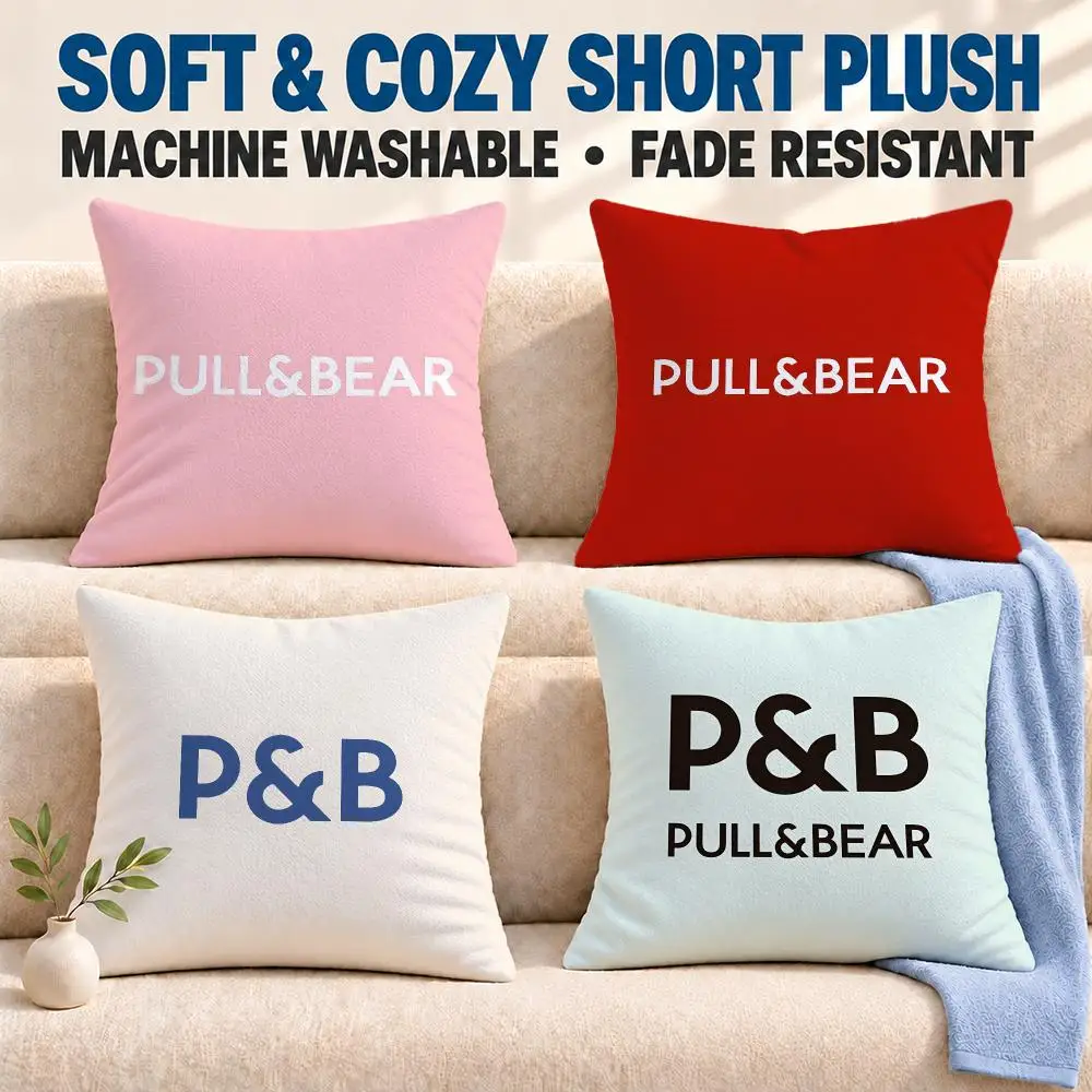 brand Pull&Bear Cushion Cover Soft Washable Pillowcase Cushion Cover for Sofa Bed Car Travel Office Home Decor