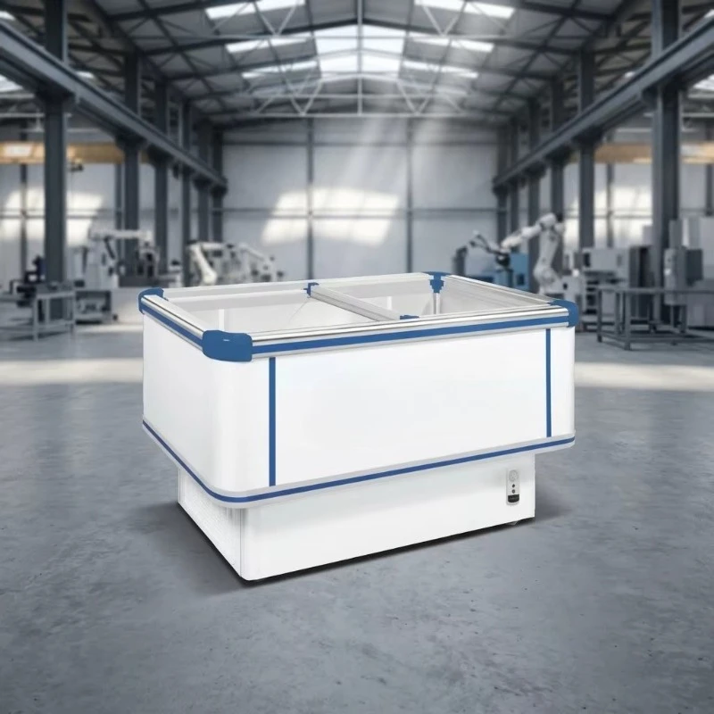 Horizontal Glass Top Freezer 300L/500L Capacity Commercial Grade Deep Freezer for Convenience Store  Direct Cooling