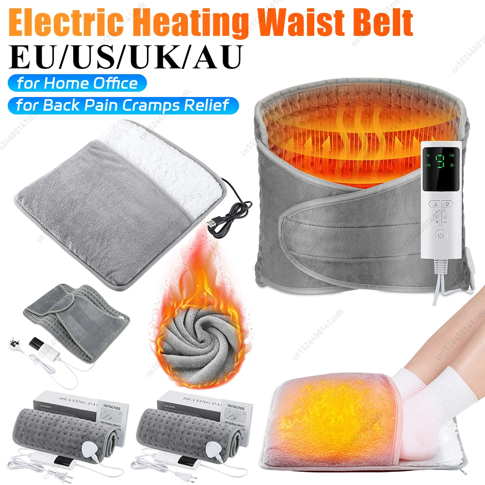 Electric Heating Pad for Cramps Back Neck Spine Pain Relief with Auto-Off USB 5V Washable Foot Warmer Winter Blanket Christmas G