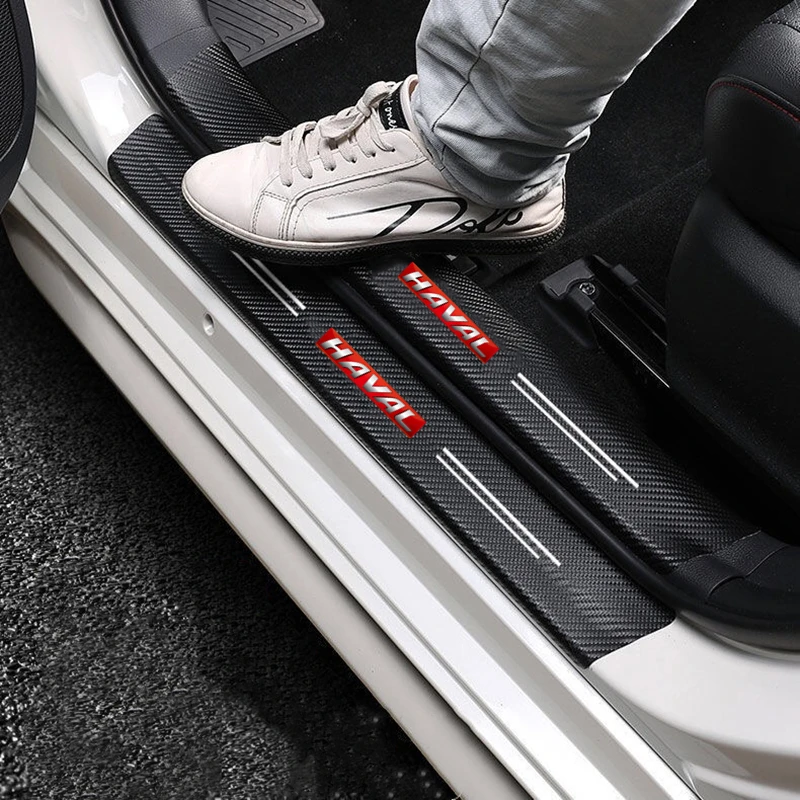 Carbon Fiber Car accessories Stickers Door Sill Protector Bumper Protection Tape For Haval Great Wall Cuv H3 H5 H2 H1 H6 H8 H9