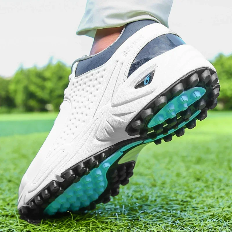 New Waterproof Golf Shoes Men Professional Golf Sneakers Spikeless Big Size 46 47 Golfers Shoes Anti Slip Athletic Sneakers