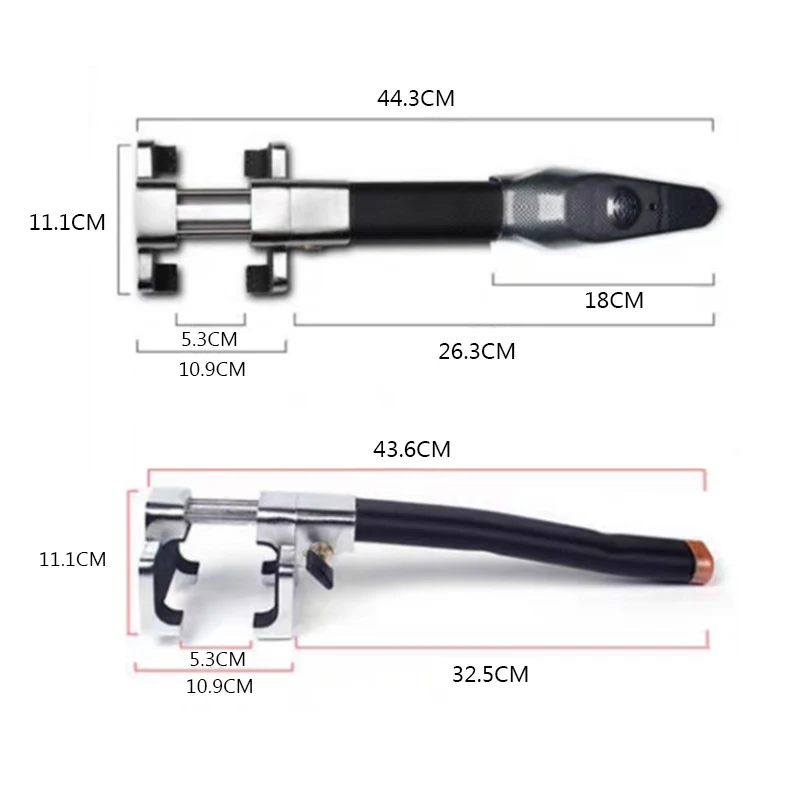 

Car universal anti-theft steering wheel lock security anti-theft security alarm lock retractable anti-T-lock security tool