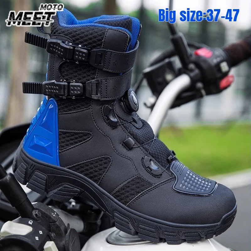 

Leather Waterproof Motorcycle Boot Motorcycle Boots Sports Shoes Motorcycle Equipment Bicycle Boots Retro Riding Shoes Motor Van
