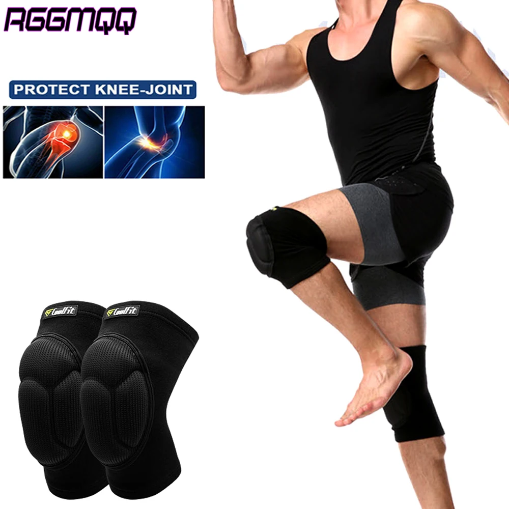 1Pair Professional Knee Pads,Heavy Duty 18mm EVA Foam for Construction,Volleyball & Work, Non-Slip Silicone Grip, 3 Sizes M/L/XL