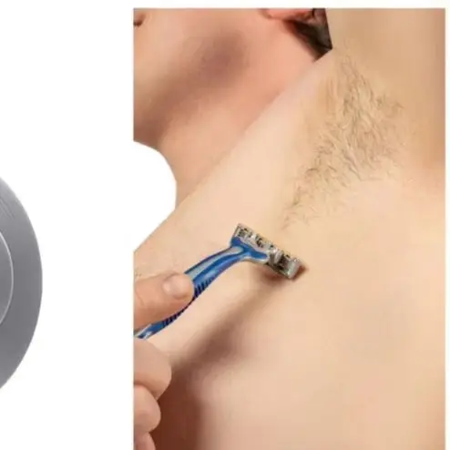 Removable Razor Stand 2pcs Stainless Steel Suction Cup Shaver Holder Wall Mounted Razor Organizer Removable Bathroom for Towel