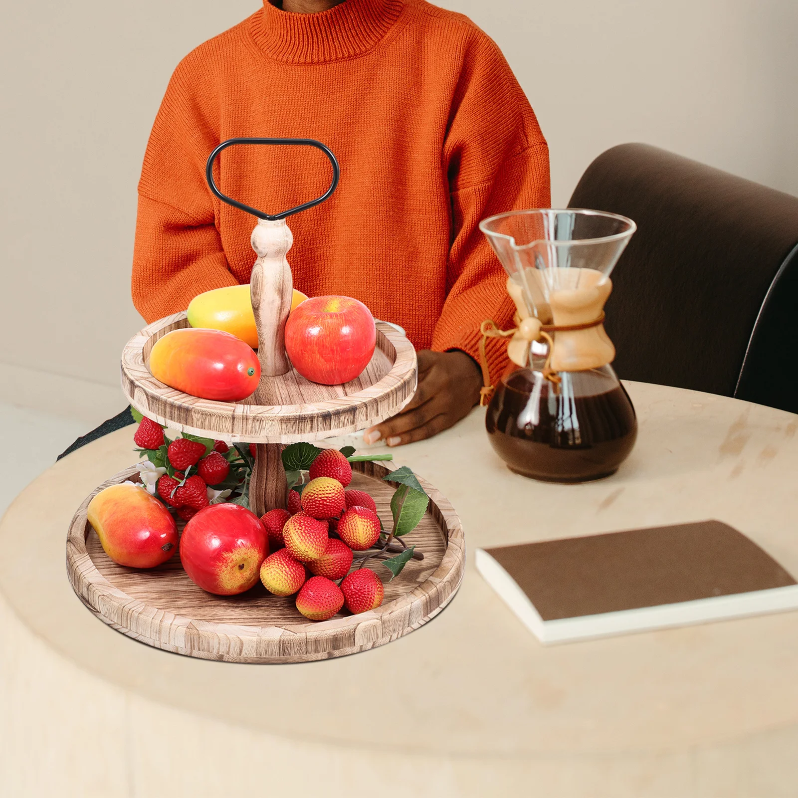 

1 комплект, нежная подставка для хранения фруктов, башня для кексов в стиле ретро, подходит для вечеринок и торжеств, украшения стола