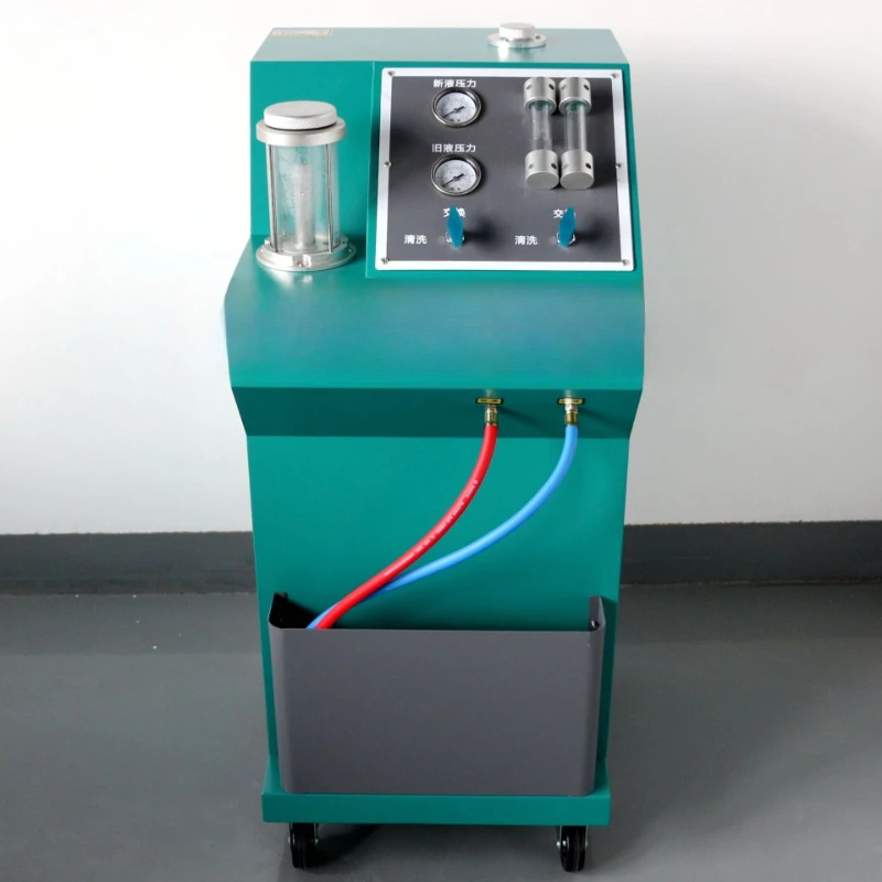 

Automobile cooling system switch pulse warm air tank cleaning and replacement machine