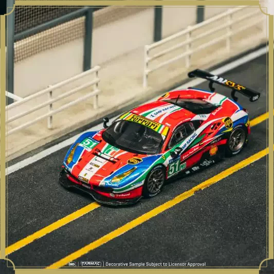 

TW 1:64 488 GTE Le Mans 24-Hour Endurance 2016 Alloy Car Model - Model Toy for Collection - Decoration Item - Boys' Gift