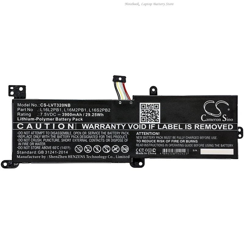 7.5V 3900mAh Laptop Battery L16L2PB1 L16M2PB1 L16S2PB2 L16C2PB2 L16L2PB2 L16L2PB3 L16M2PB3 L16C2PB1 L16S2PB1 L16M2PB2 for Lenovo