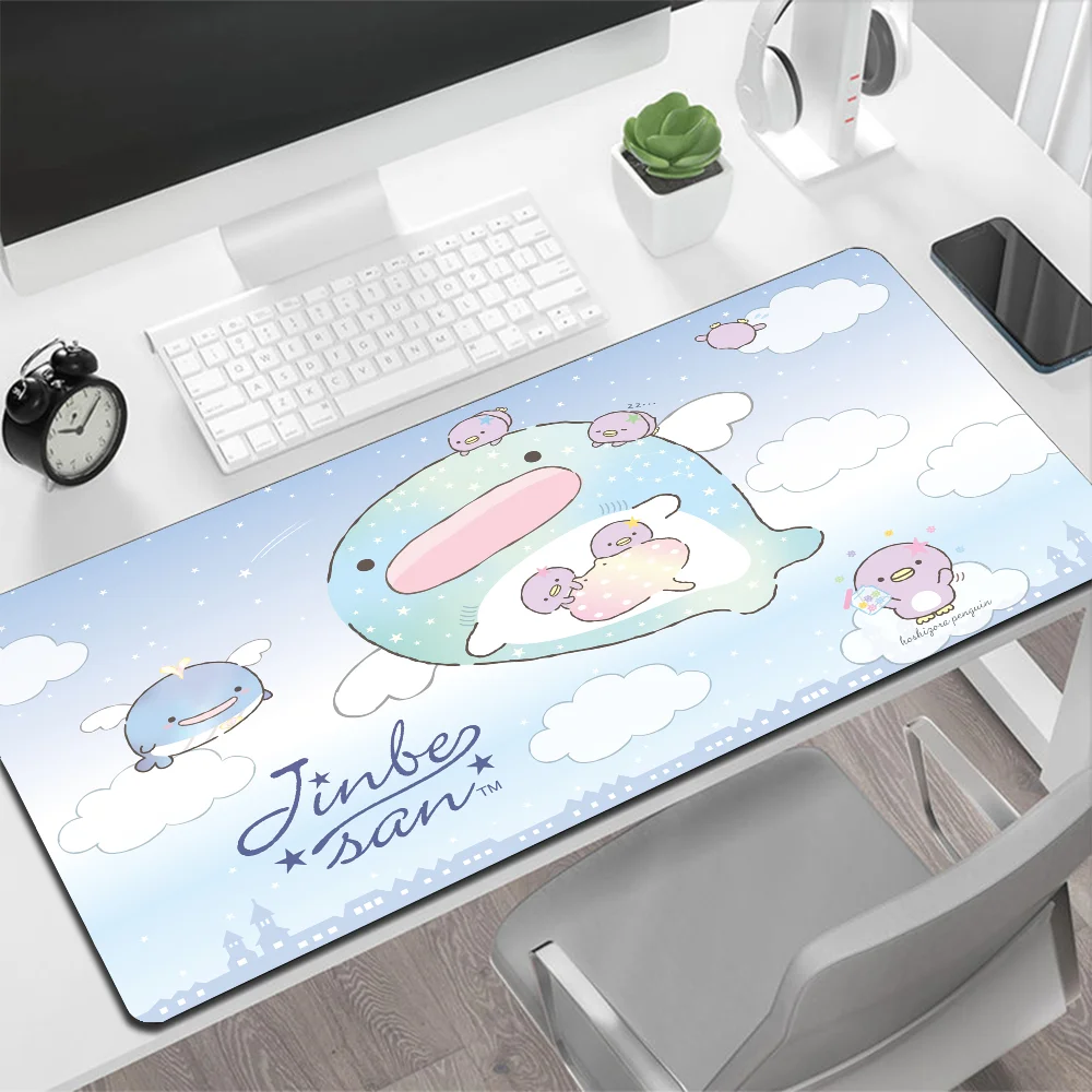 Japanese Cute Jinbesan Large Mouse Pad Gaming Mouse Pad PC Gamer Computer Mouse Mat Big Mousepad XXL Keyboard Desk Mat Mause Pad