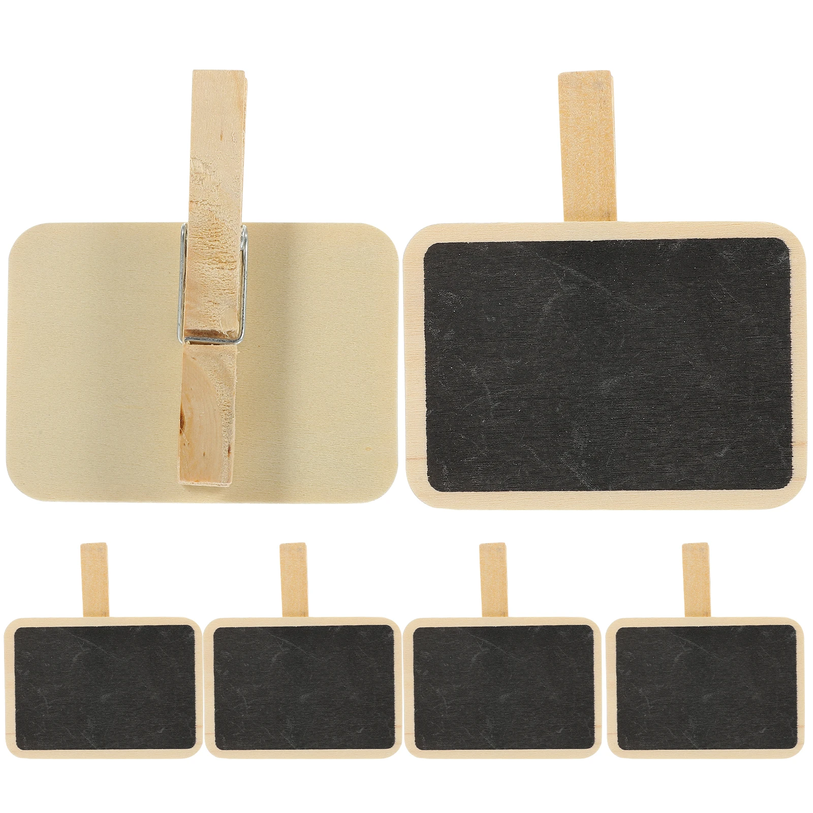 

10pcs Blackboard Clips Reusable Chalkboard Signs Home Notes Mini Markers Wooden Clamps Garden Labels Planter Markers