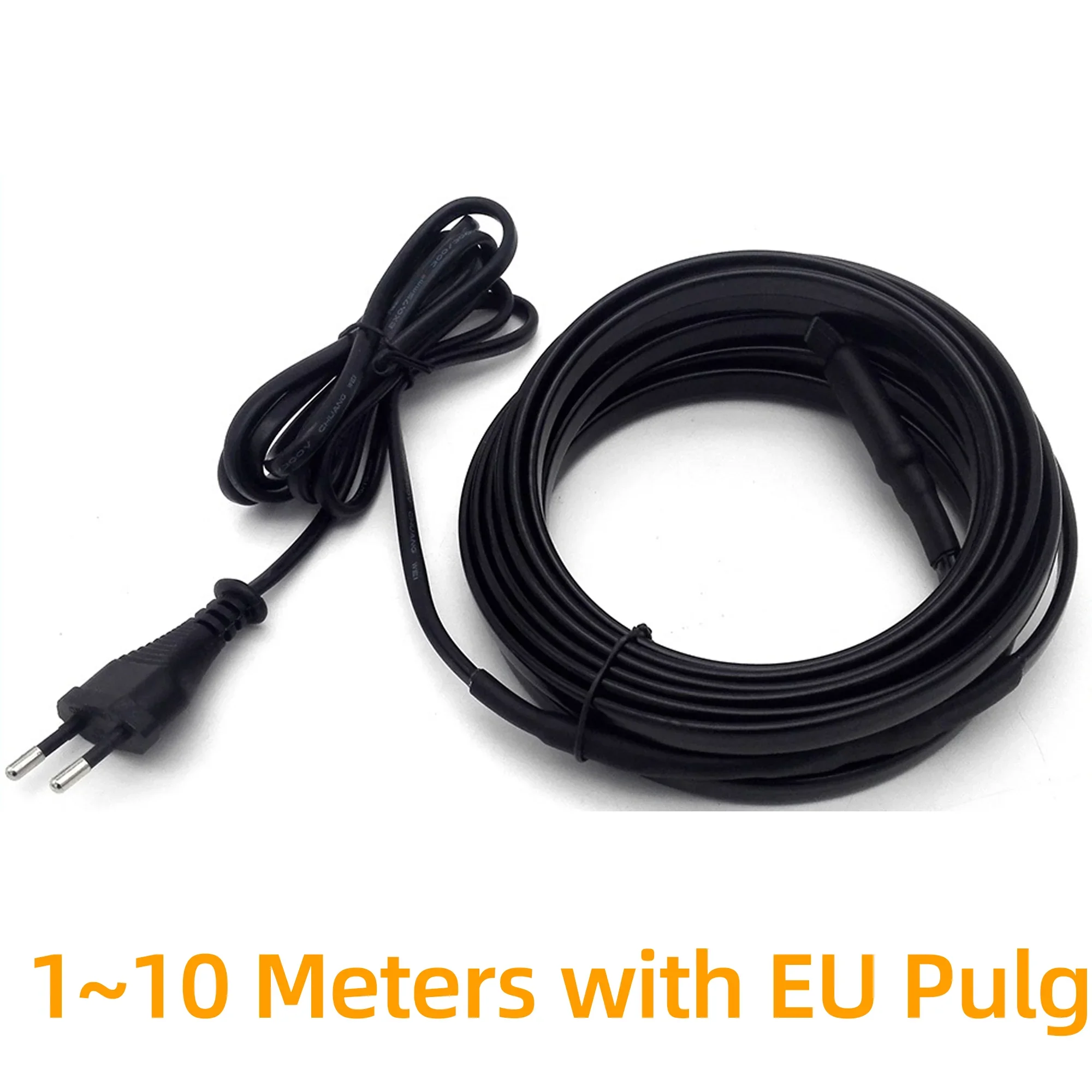 Minco Heat Self-Regulating Heating Cable 220V 1~10m Water Pipe Anti-Freeze Protection with EU Plug Attached Electric Wire