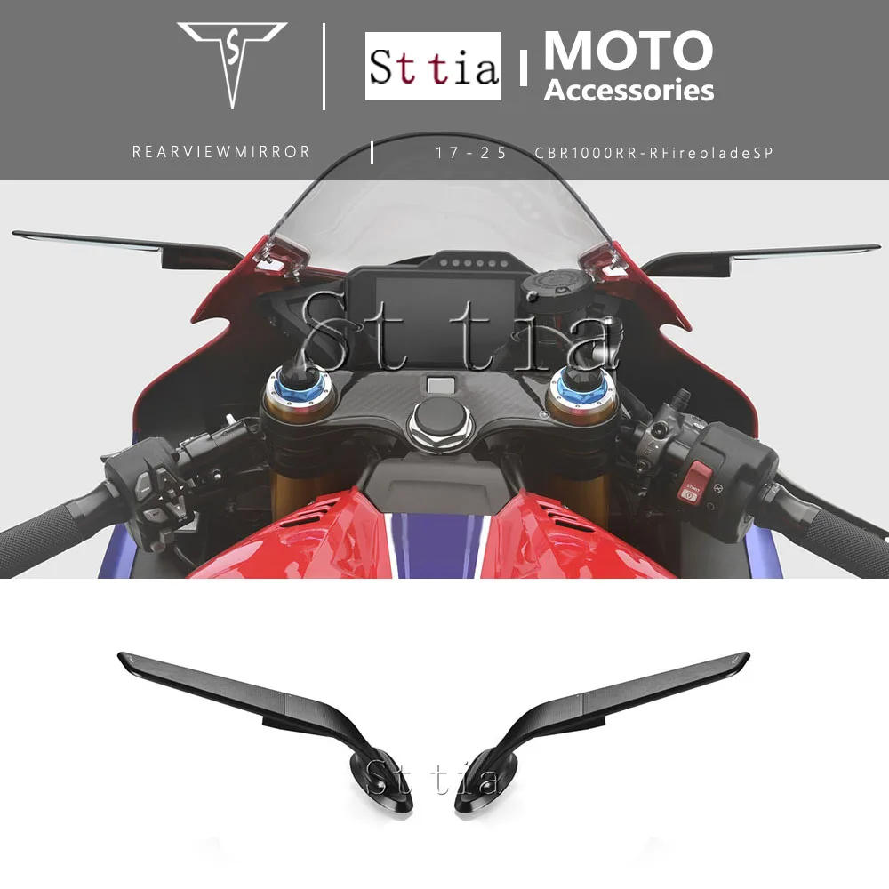 

Для Honda CBR1000RR CBR1000RR-R Fireblade SP 2017-2024 2025 новое зеркало заднего вида для мотоцикла Stealth Winglets зеркала бокового вида