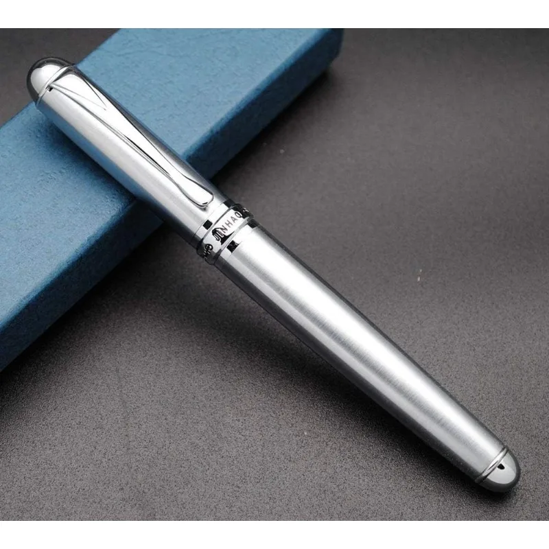 JINHAO X750 pióro wieczne F stalówka czarna obrotowa absorpcja atramentu elegancka szkoła biznes OfficSupplies pisanie długopis artykuły papiernicze