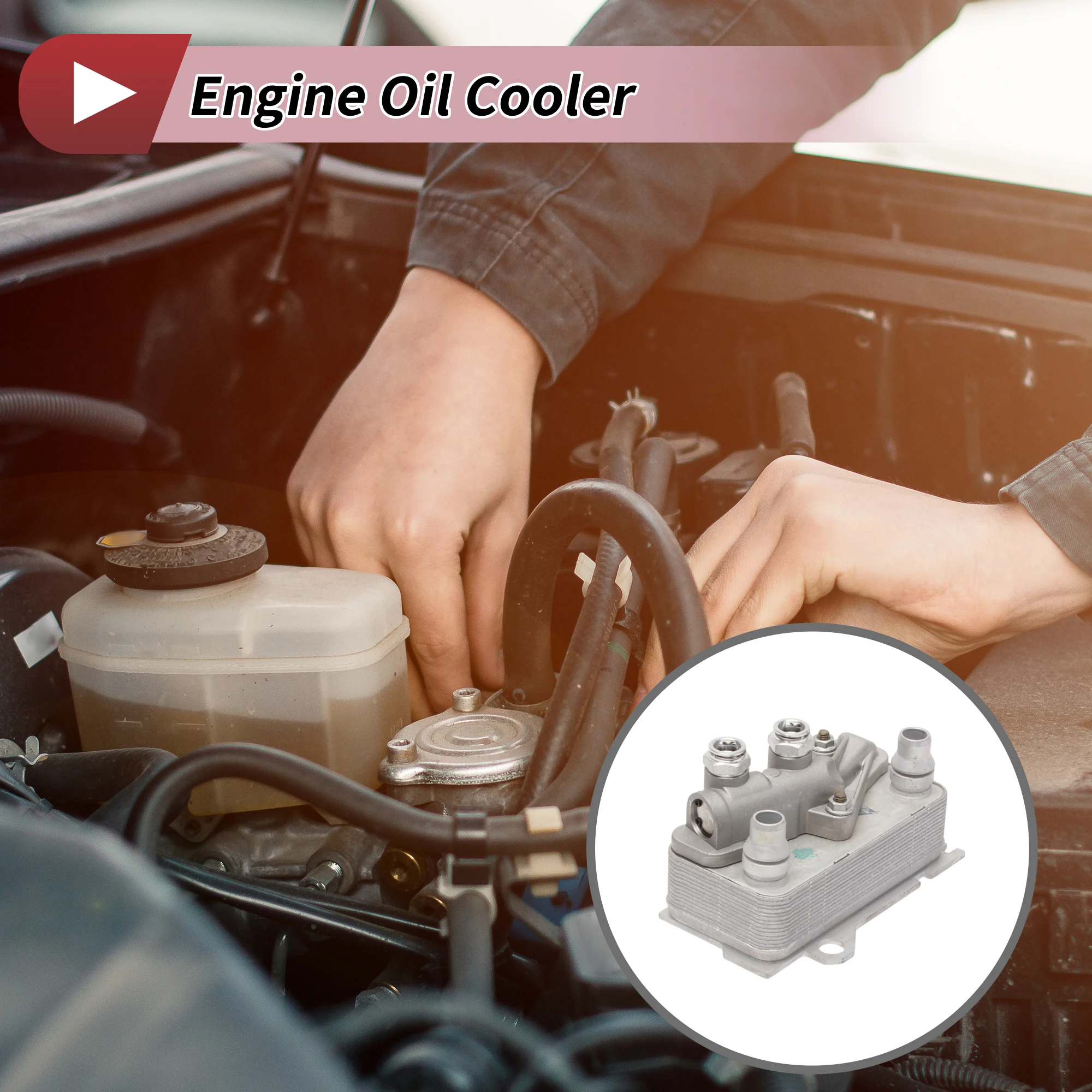 

UXCELL Engine Oil Cooler for Mercedes-Benz C400 W205 V6 3.0L 2015 No.A0995001900