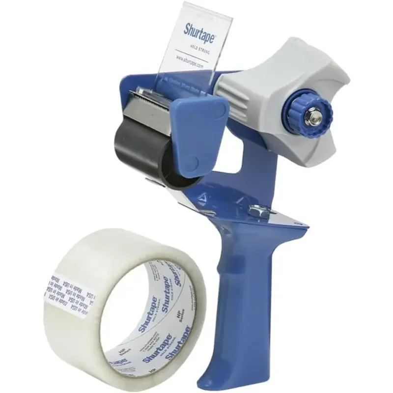 

Moving Set: 10 Rolls 2"x110 Yds Packing Tape + Tape Gun - Strong Adhesive for Shipping, Moving, Storage, Office