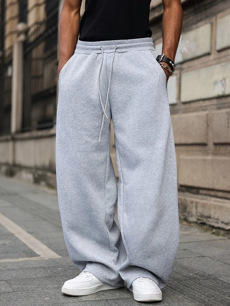 

Sweatpants High Street Hip Hop Casual Pants Men Harajuku Y2K Oversized Sport Winter Fall Super Handsome Men's Straight Leg Pants