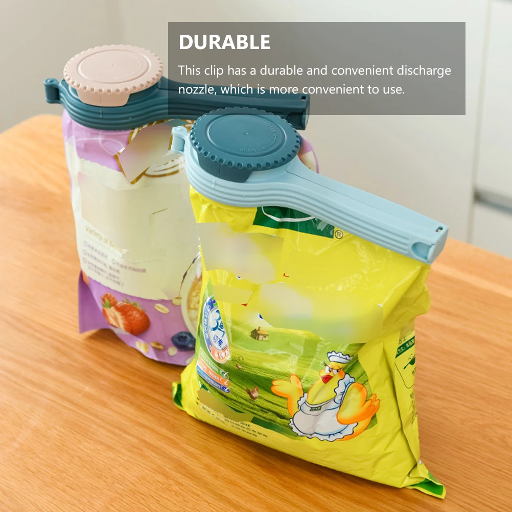 

Anti-Damp Seal Clamp Large Diameter Discharge Nozzle Bag Sealing Clip For Food Snack Freshness Storage Kitchen Cabinet Hardware