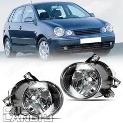For VW Polo 9N Sedan 2004 2005 2006 Car-styling Font Halogen Fog Light Fog Lamp Or Fog Light Grille