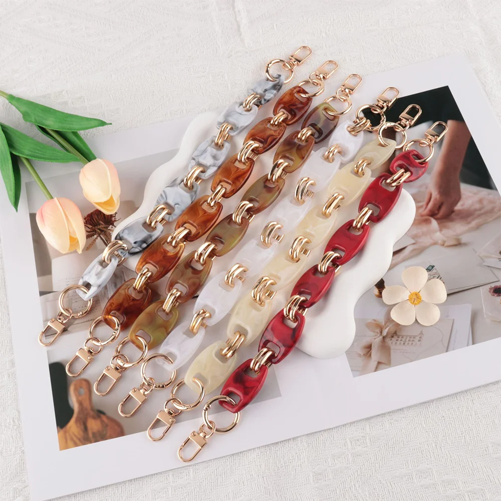 

Acrylic Bag Chain All Fashion Single Shoulder Crossbody Tote Bag Shoulder Strap Solid Color Acrylic Bag Chain