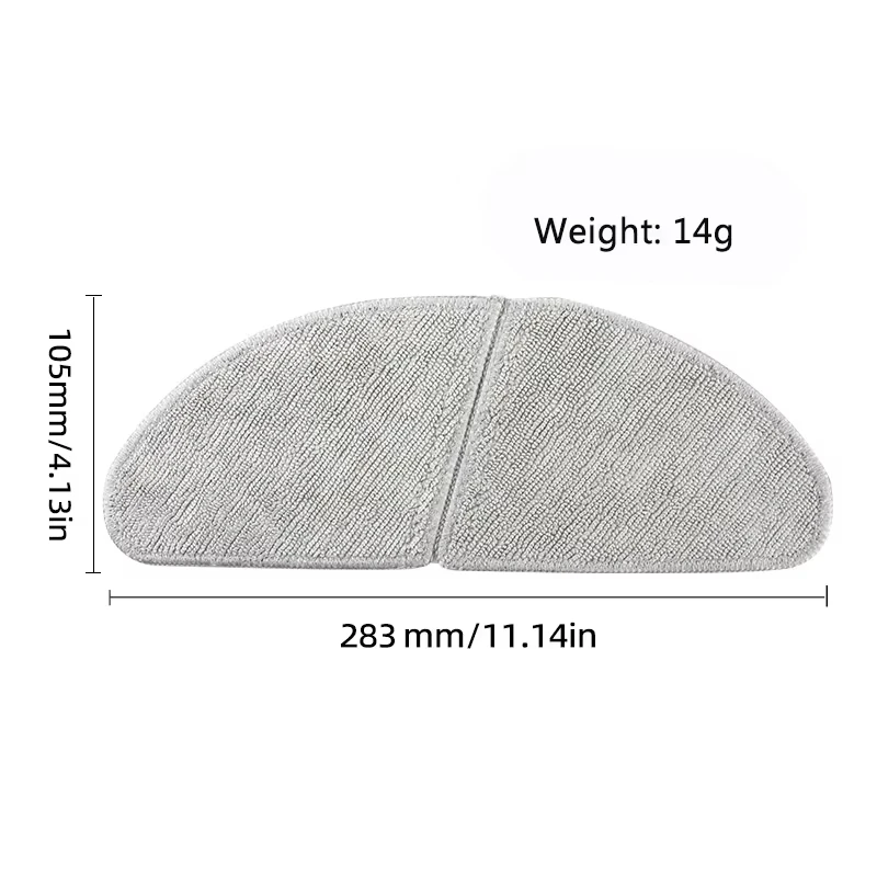 Compatible For Midea S8 / S8+ / M7 Pro / M7 Pro Max Mop Cloth Wipe Rag Robot Vacuum Cleaner Replacement Spare Parts Accessories