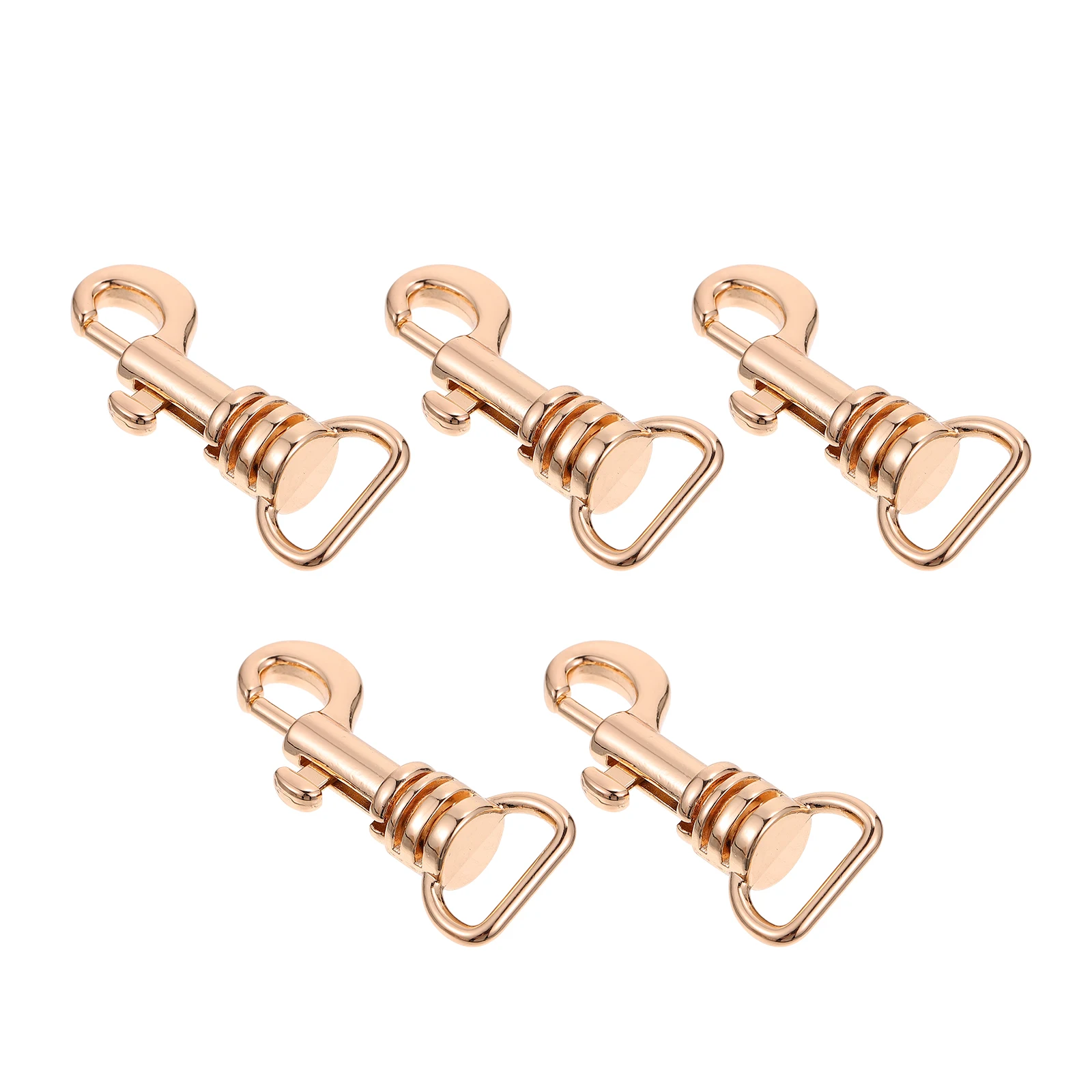 

5pcs Zinc Alloy Bag Buckles Metal Luggage Strap Replacement Wear-Resistant Detachable Clasp Sturdy Connector For Shoulder Tote