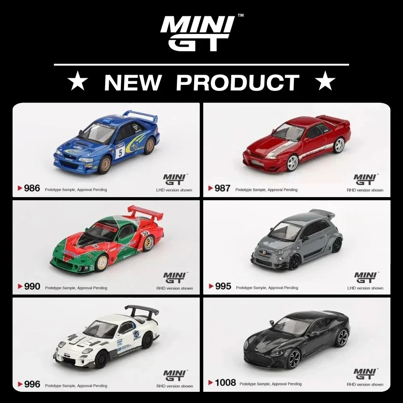 

MINIGT In Stock 1:64 Porsche Lamborghini Bugatti Pagani BMW McLaren Nissan Diecast Dior Car Model Collection Miniature To