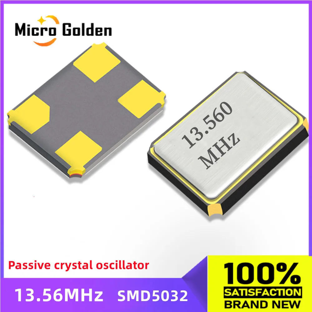 (5pcs) 13.56M 13.56MHZ 5032 4pin SMD Passive Crystal Oscillator Quartz Resonator 13.56Mhz 13.560mhz 5*3.2mm New original