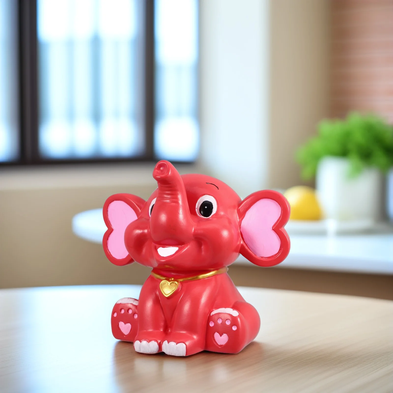 Cofrinho em forma de elefante, caixa de economia de dinheiro de desenho animado, à prova de estilhaços, jarra de armazenamento de moedas para crianças, suporte decorativo para moedas