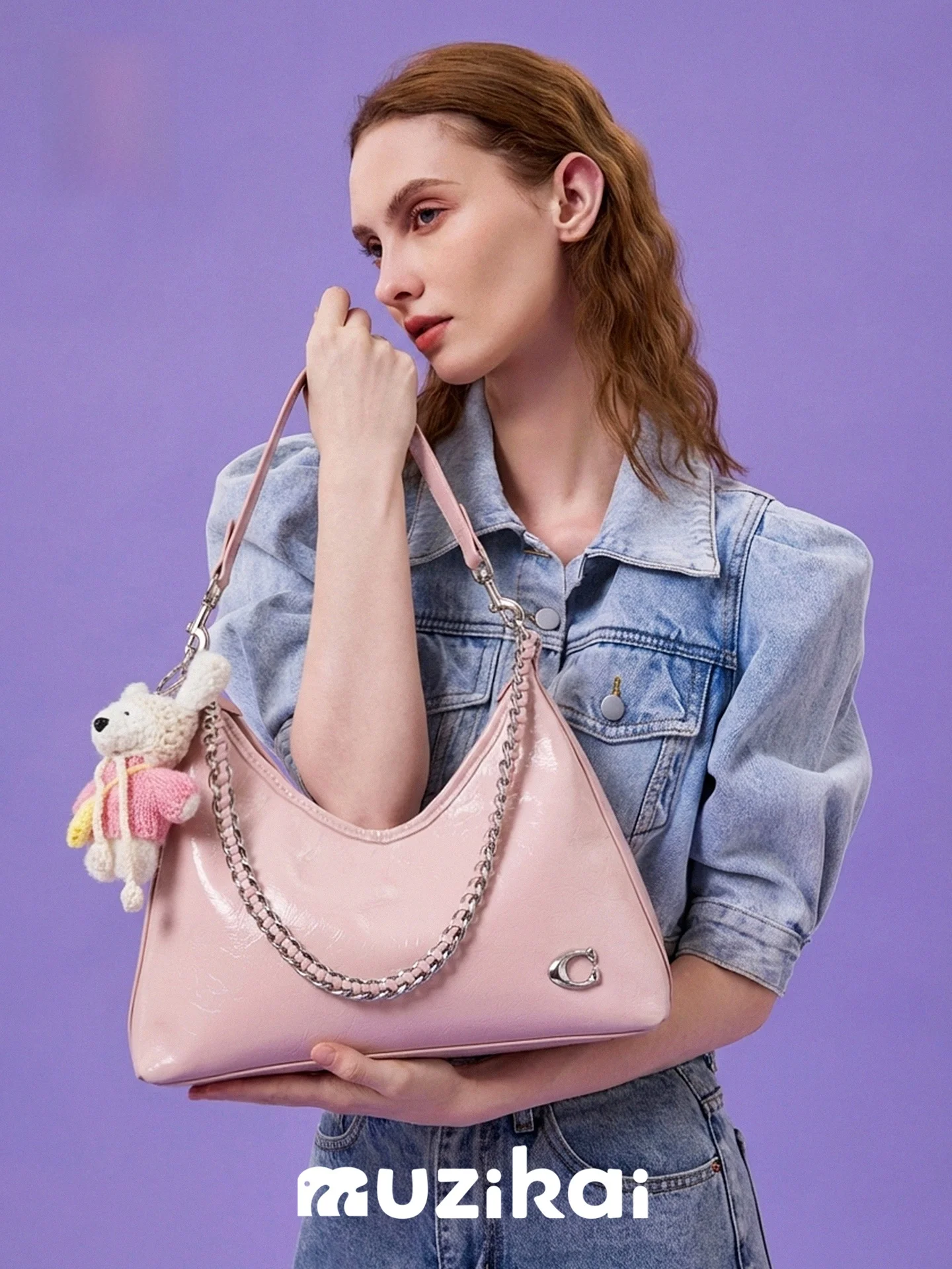 

MuziKai Fashion Simple Underarm Bag Women's 2026 New Small High-end Commuting Crossbody Bag Women's Square Shape Pure Color