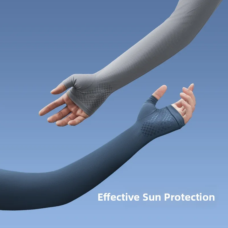 sun-protection-ice-silk-arm-covers-thin-summer-driving-outdoor-half-finger-gloves-protective-sleeves-for-men-and-women