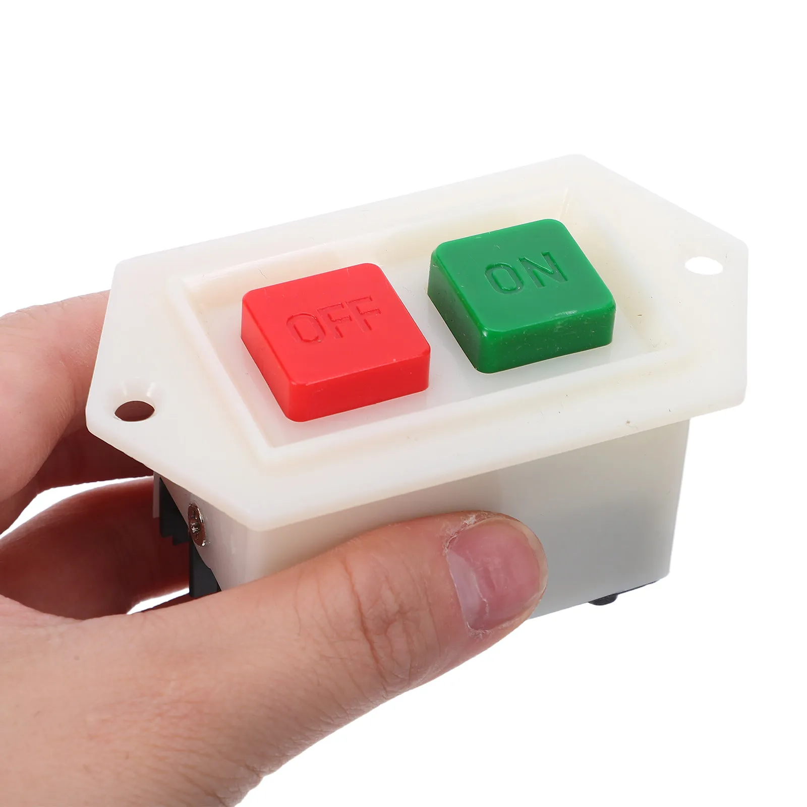 3Pcs Bench Drill Start Stop Push Button Switch Safety Flush Mount Heavy Duty Equipment Control