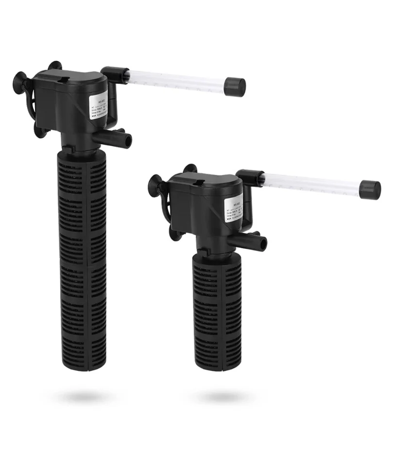 3 في 1 فلتر خزان الأسماك الصامت مرشح حوض السمك الصغير مقاوم للماء حوض السمك مضخة هواء غاطسة لتنقية المياه اكسسوارات حوض السمك #1