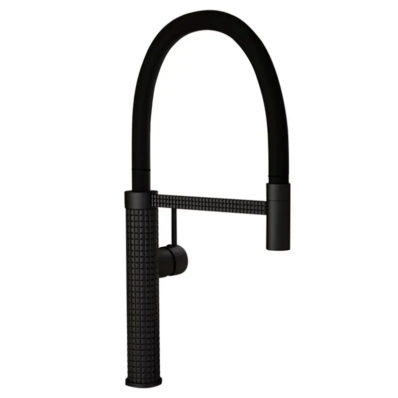 ABSE-Kitchen Faucet Pull Down Chrome Dual Mode Nozzle Hot Cold Water Mixer Brass Spring Crane Tap Faucet Sink Accessory