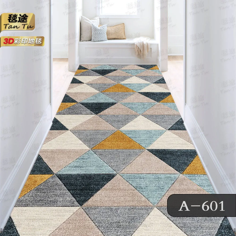 

Geometry Corridor Hallway Long Rugs Home Decoration Carpet for Living Room Hotel Aisle Runner Rug Kitchen Anti-slip Floor Mat