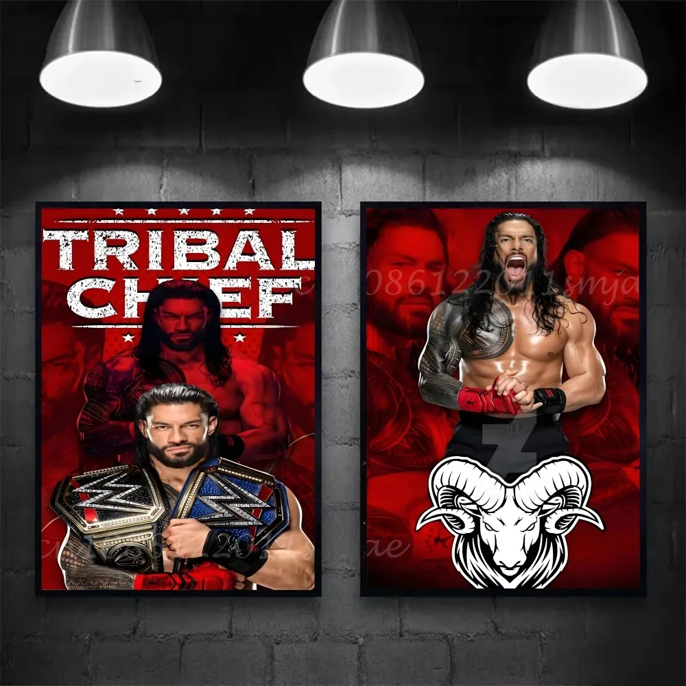 1 قطعة ستار المصارعة الرومانية عهد ملصق ذاتية اللصق الفن ورقة مقاومة للماء ملصق مقهى بار غرفة جدار ديكور